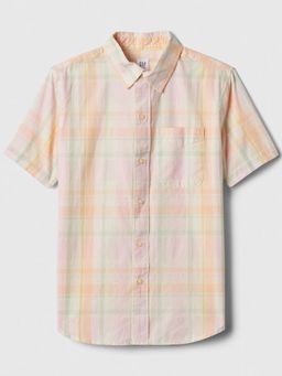 GAP - Multi-Colour Boy's Gingham Print Button Down Shirt