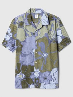 GAP - Multi-Color Boy's Floral Camp Collar Shirt