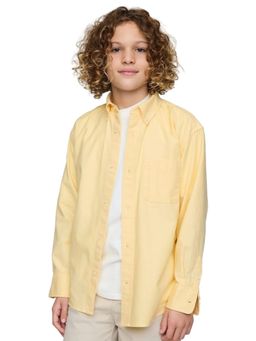 GAP - Yellow Boy's Relaxed Fit Button-Down Collar Oxford Shirt