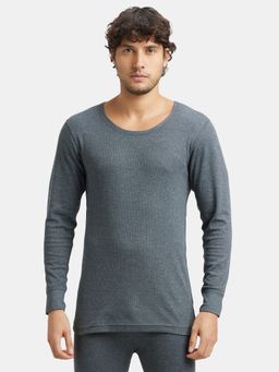 Jockey - 2401 Men Extra Warmth Combed Cotton Rich Thermal Undershirt - Charcoal Melange