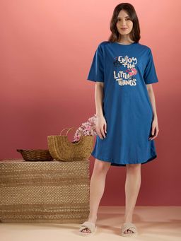 Bedtime Story - Enjoy Little Thing Nightdress Blue Nova