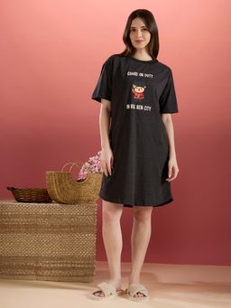 Bedtime Story - Big Ben Nightdress Charcoal