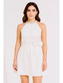 Heart Up My Sleeves - White Summer Slay Mini Dress