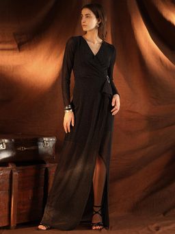 Kazo - Damascus Black Maxi Dress