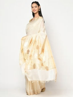 Fabindia - Tussar Cotton Woven Sari