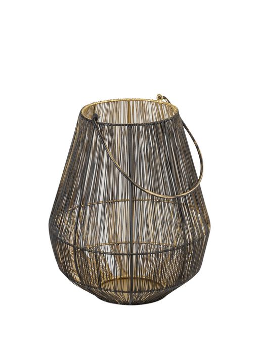 Kaniry Artise of Novelty Pear Mesh Black Metal Lantern