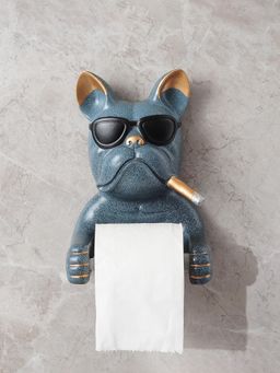 Smokey Cocktail - Bulldog Wall Tissue Holder Grey