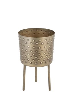 Kaniry Artise of Novelty - Croco Antique Bronze Iron Metal Planter (Set Of 2)