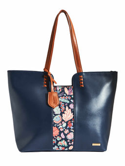 Chumbak - Batik Bloom Tote - Navy
