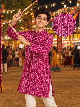 Vastramay - Falsa Rayon Digital Print Knee Length Kurta