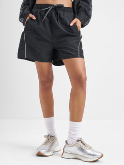 TOKYO TALKIES - Women Black Light Weight Shorts