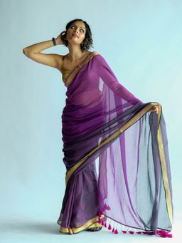 Suta - Colorblock Multi-Color Zari Saree