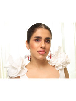 VARNIKA ARORA - Elira Statement Earrings - Pink