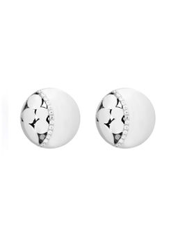 Ornate Jewels - 925 Silver American Diamond Sparkly Tops Earring for Women and Girls (One Size)