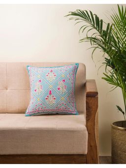 Fabindia - Multi-Color Rasika Cotton Printed Cushion Cover (40x40 cm)