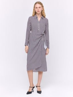 Cover Story - Georgie Geo Printed Midi Dress