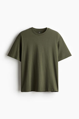 H&M - Men Green Loose Fit T-Shirt