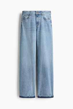 H&M - Women Blue Wide High Jeans