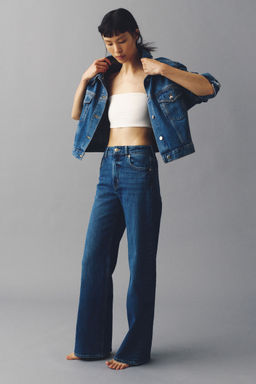 H&M - Women Blue Wide High Jeans