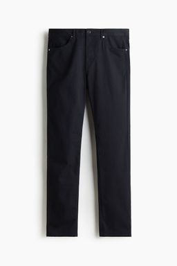 H&M - Men Blue Slim Fit Cotton Twill Trousers