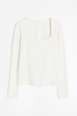 H&M - Boys Beige Long-Sleeved Jersey Top