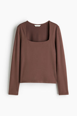H&M - Boys Beige Long-Sleeved Jersey Top