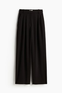 H&M - Women Black Wide Trousers