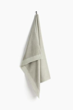 H&M - Green Cotton Terry Bath Sheet