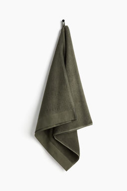 H&M - Green Cotton Terry Bath Towel