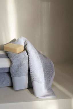 H&M - Blue Cotton Terry Hand Towel