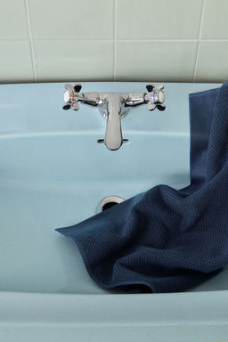 H&M - Blue Cotton Terry Hand Towel