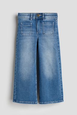 H&M - Girls Blue Superstretch Wide Leg Jeans