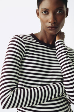 H&M - Women Red MAMA Ribbed Jersey Top