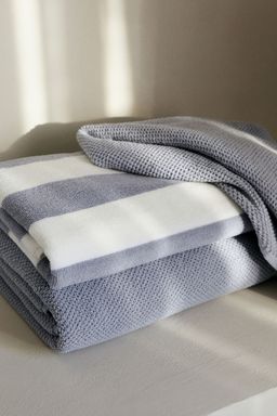 H&M - Blue Bath Towel