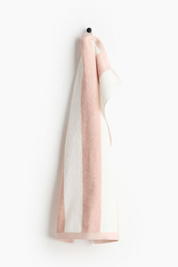 H&M - White Striped Hand Towel