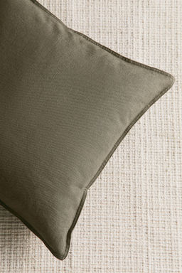 H&M - Green Linen-Blend Cushion Cover
