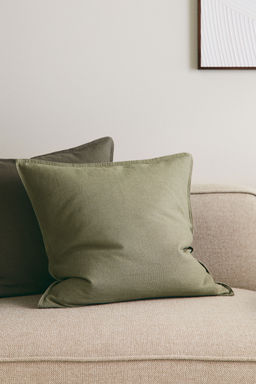 H&M - Green Linen-Blend Cushion Cover