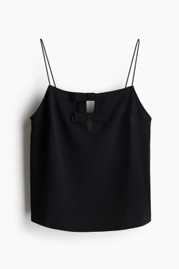 H&M - Women Black Strappy Jersey Top