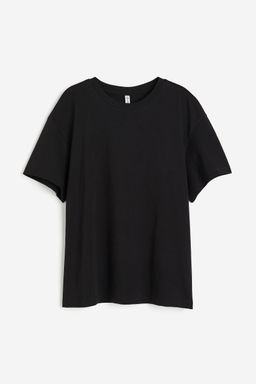 H&M - Women Black Oversized T-Shirt