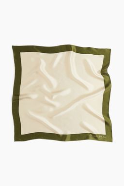 H&M - Women White Printed Silk Scarf