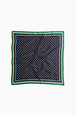H&M - Women Blue Printed Silk Scarf
