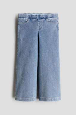 H&M - Girls Blue Wide Denim-Look Trousers