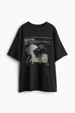 H&M - Boys Blue Oversized Printed T-Shirt