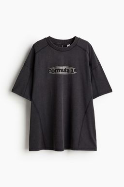 H&M - Boys Blue Oversized Printed T-Shirt