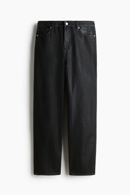 H&M - Women Black Barrel High Jeans