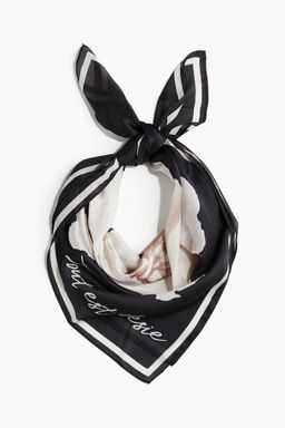 H&M - Women Black Patterned Scarf