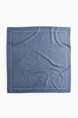 H&M - Women Blue Patterned Scarf