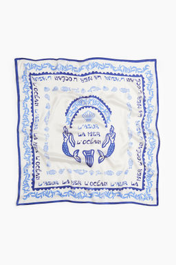 H&M - Women Blue Patterned Scarf