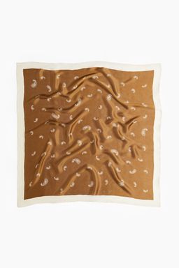 H&M - Women Green Patterned Scarf (80x80)