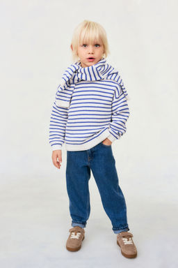 H&M - Boys Blue Tape Cotton-Blend Jeans